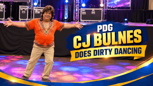 PDG CJ Bulnes does dirty dancing. Well, tried to. Join us at this year's 103rd NYS & Bermuda Lions Convention. 